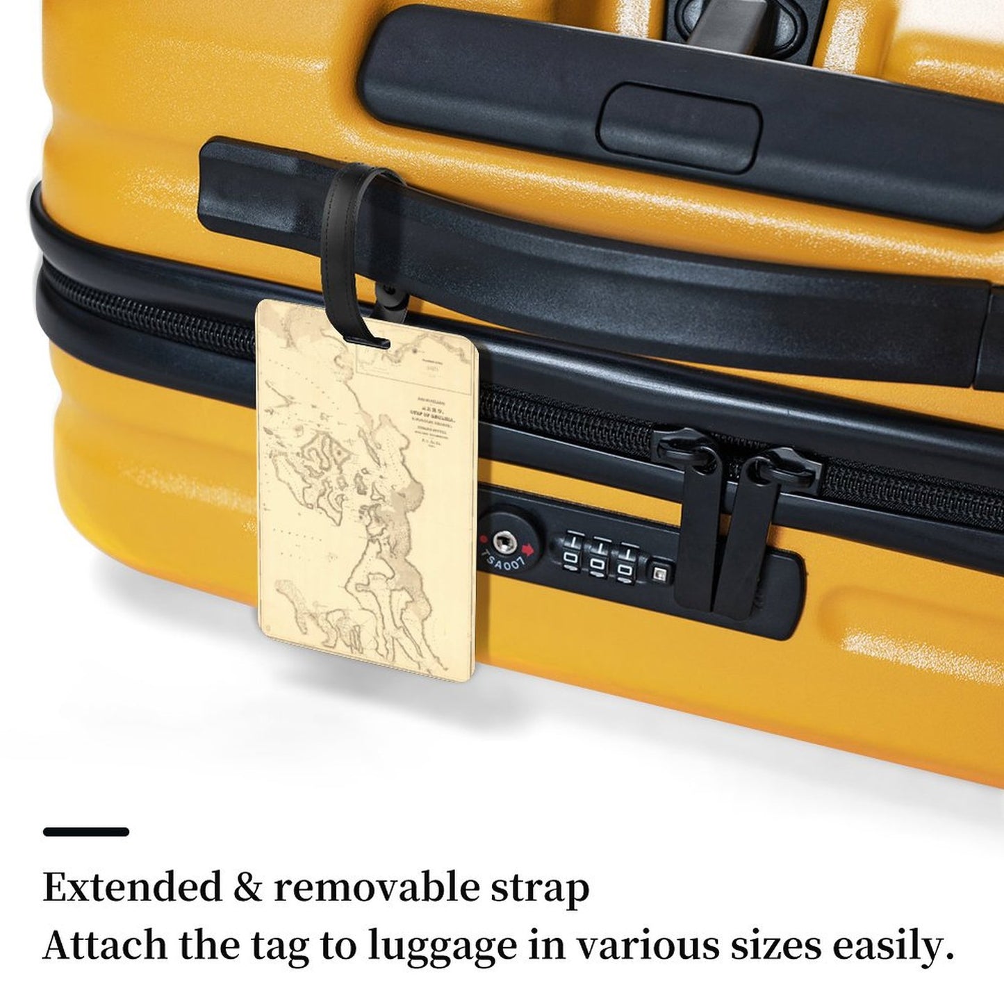 ANACORTES MAP Luggage Tag