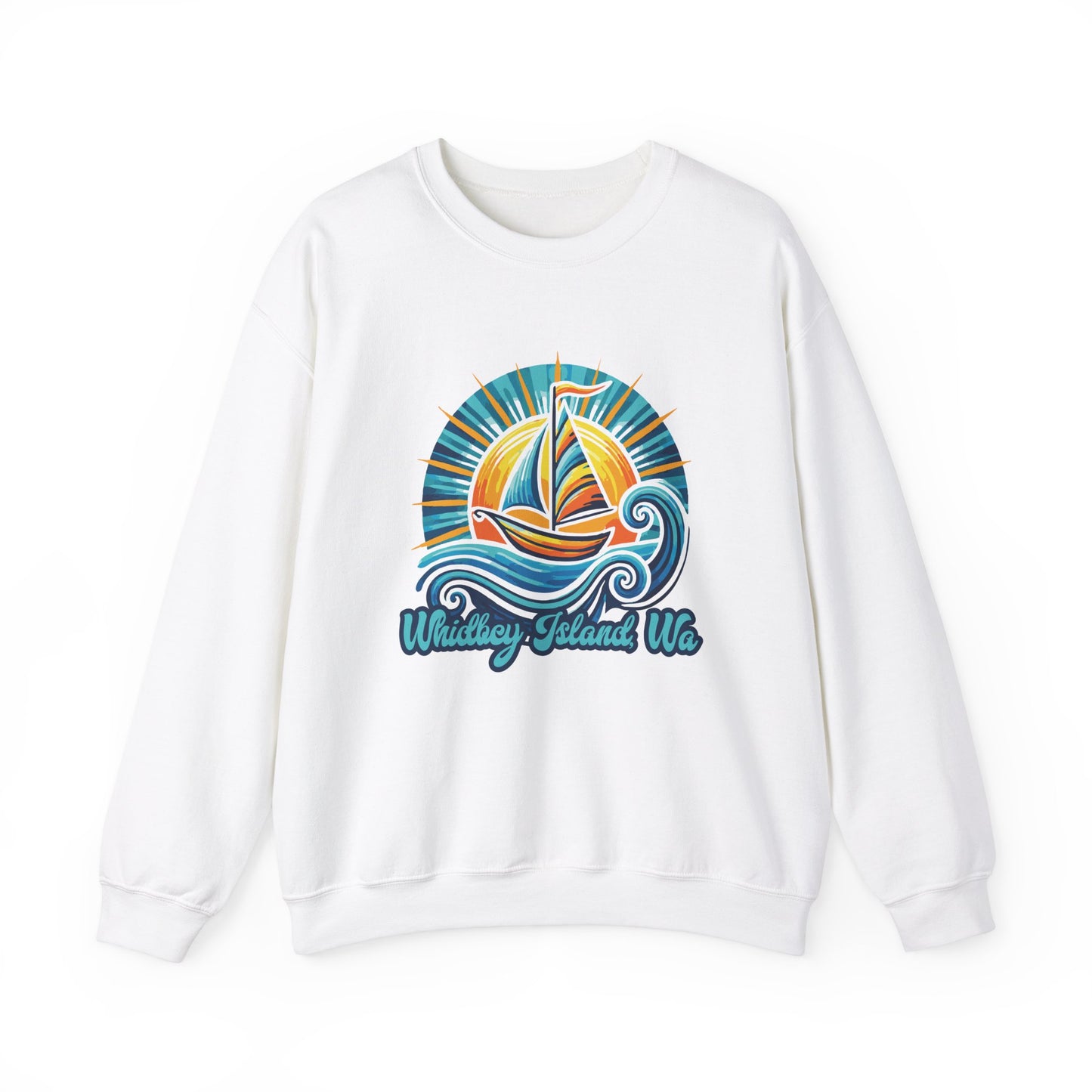 WHIDBEY ISLAND WA Celebrate Unisex Heavy Blend™ Crewneck Sweatshirt