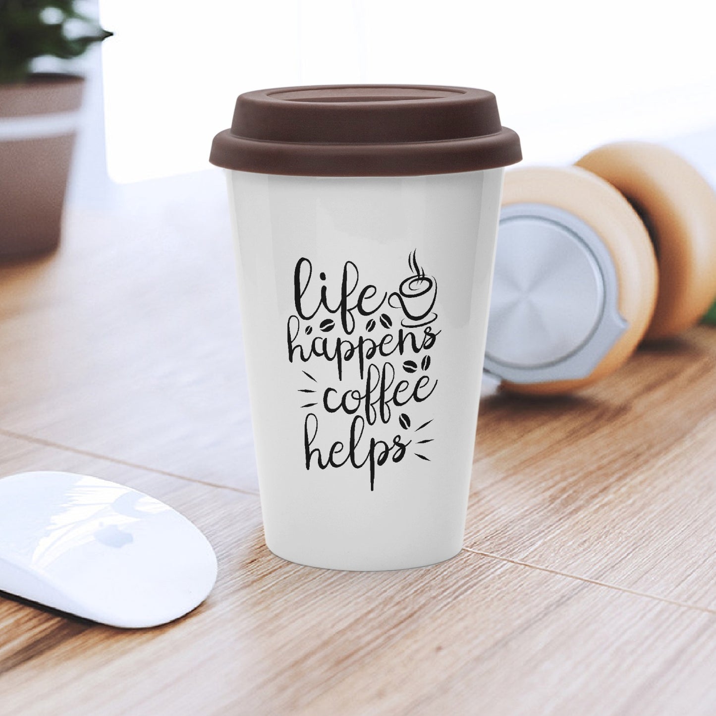 ADD YOUR TEXT! 11oz Classic Ceramic Water Cup