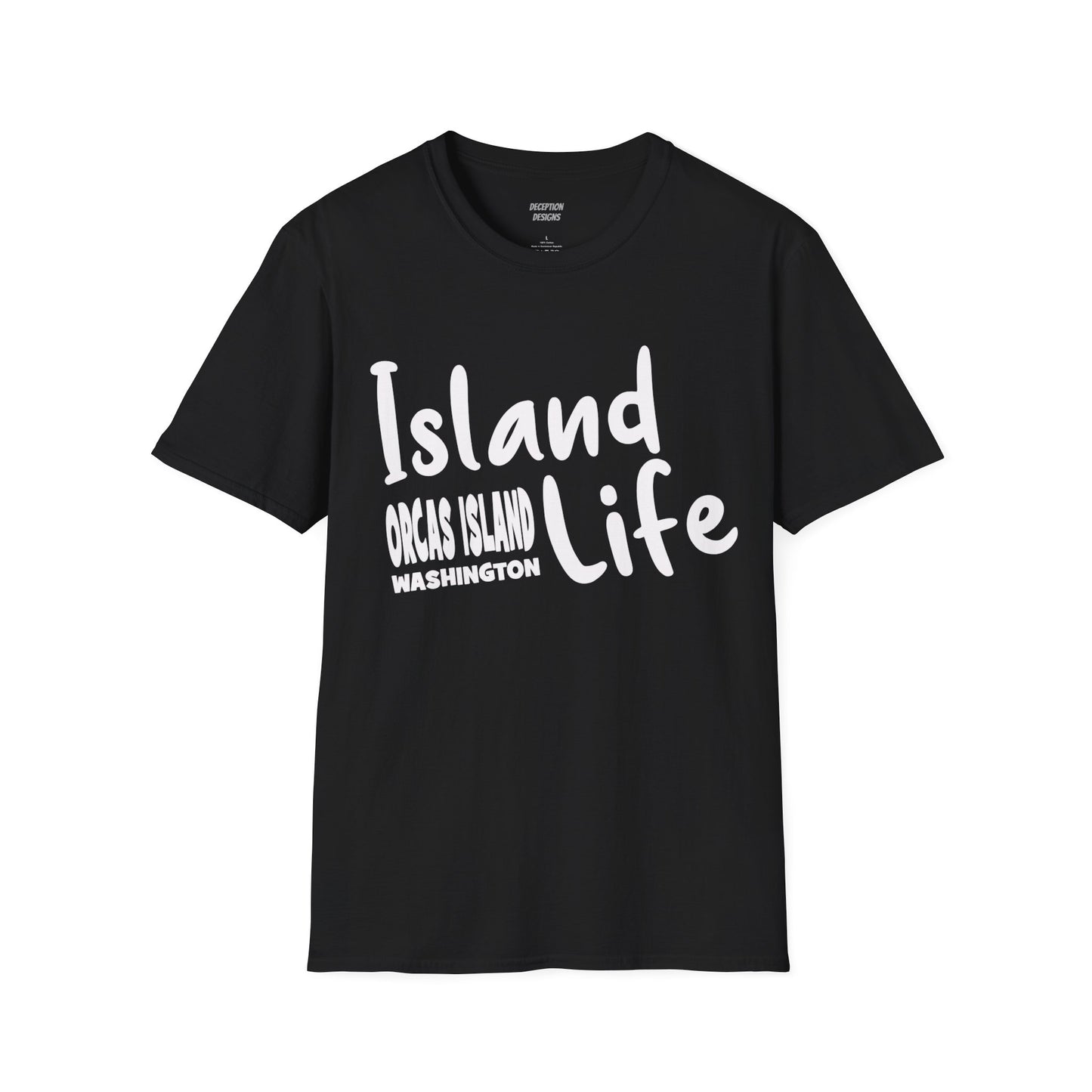 ISLAND LIFE - ORCAS ISLAND - Compass Unisex Softstyle T-Shirt