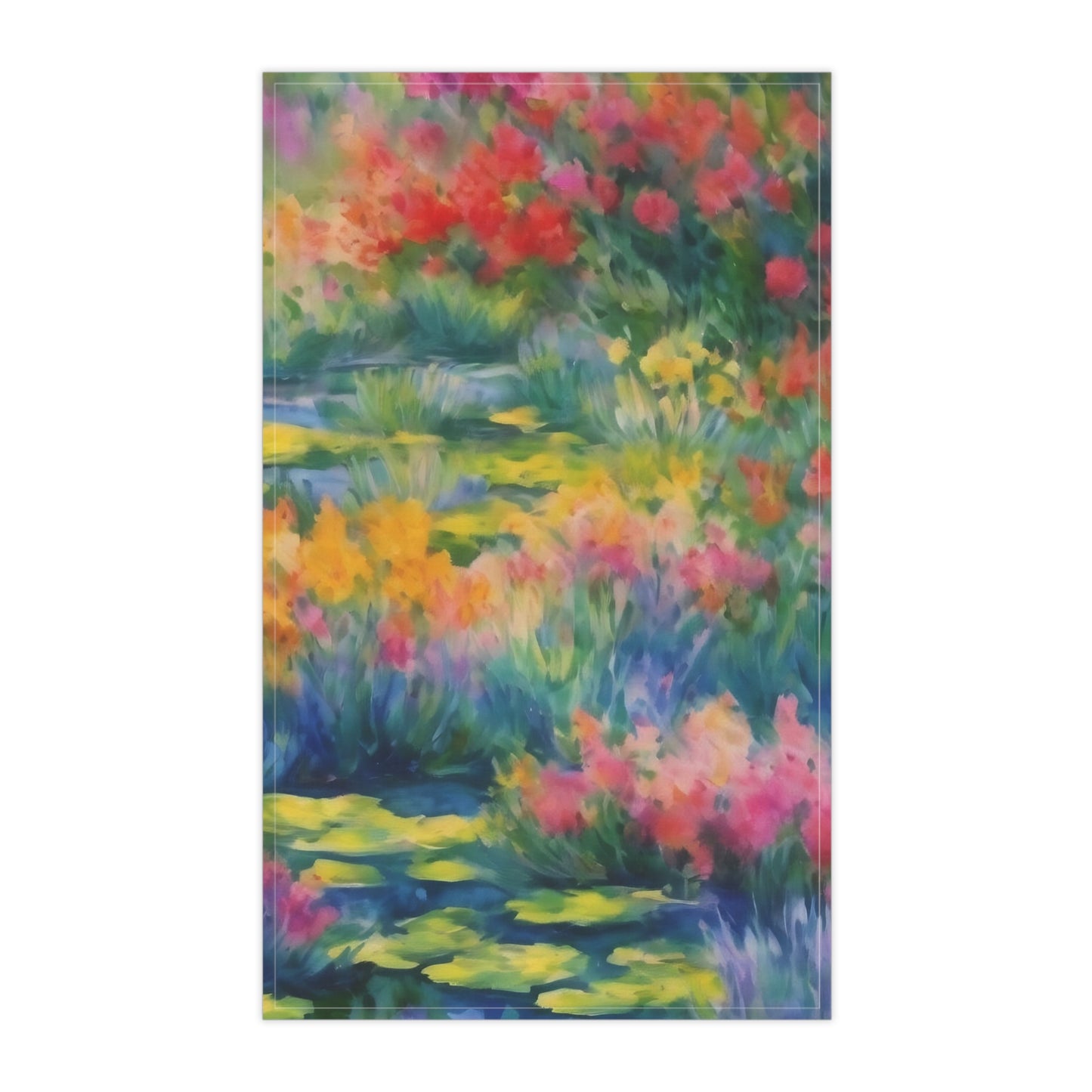 WILDFLOWER POND Tea Towels (cotton, poly)