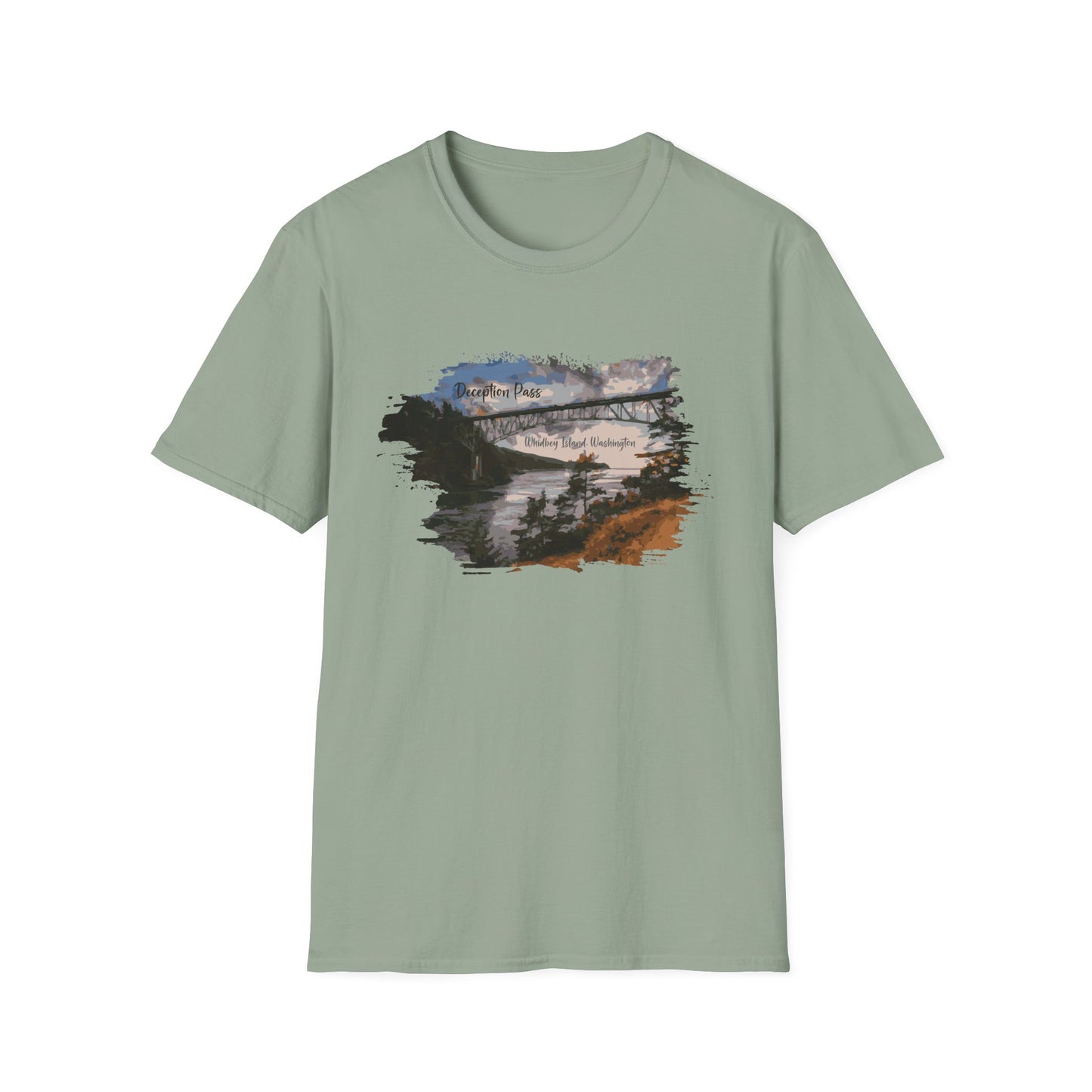 DECEPTION PASS BRIDGE, PAINTED Unisex Softstyle T-Shirt