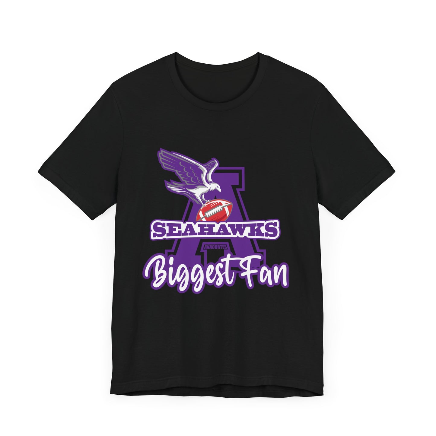 ANACORTES SEAHAWKS BIGGEST FAN Unisex Jersey Short Sleeve Tee