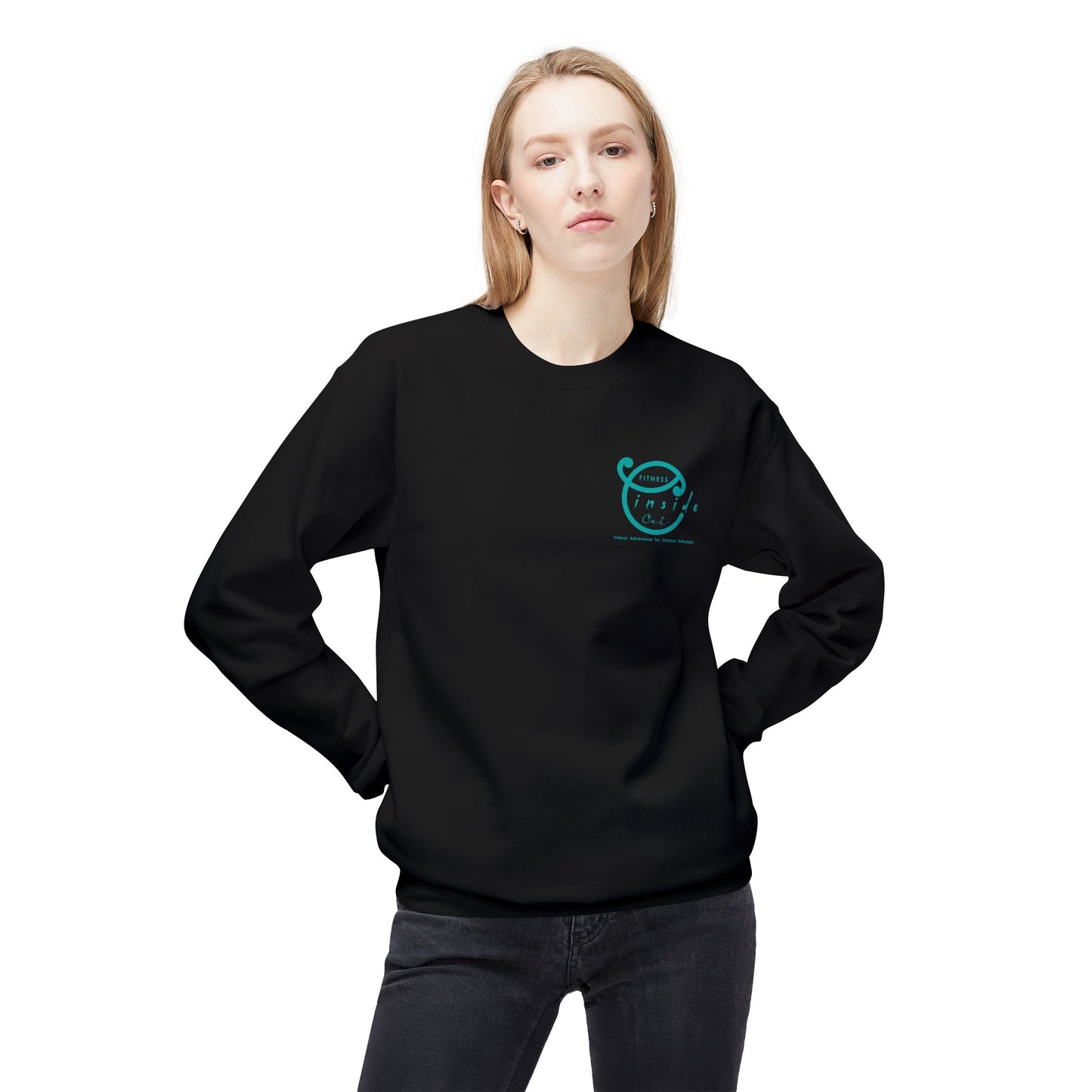 IO FITNESS Unisex Midweight Softstyle Fleece Crewneck Sweatshirt