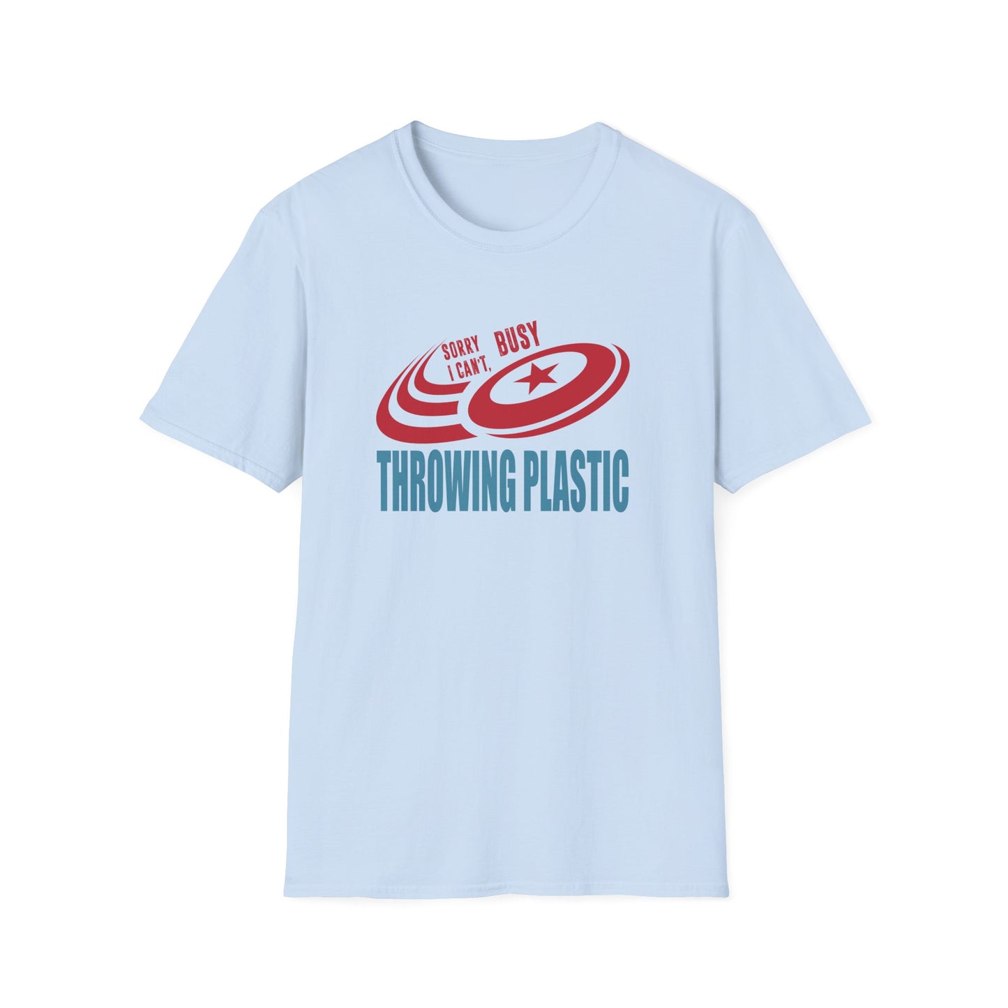 CANT.. THROWING PLASTIC Unisex Softstyle T-Shirt