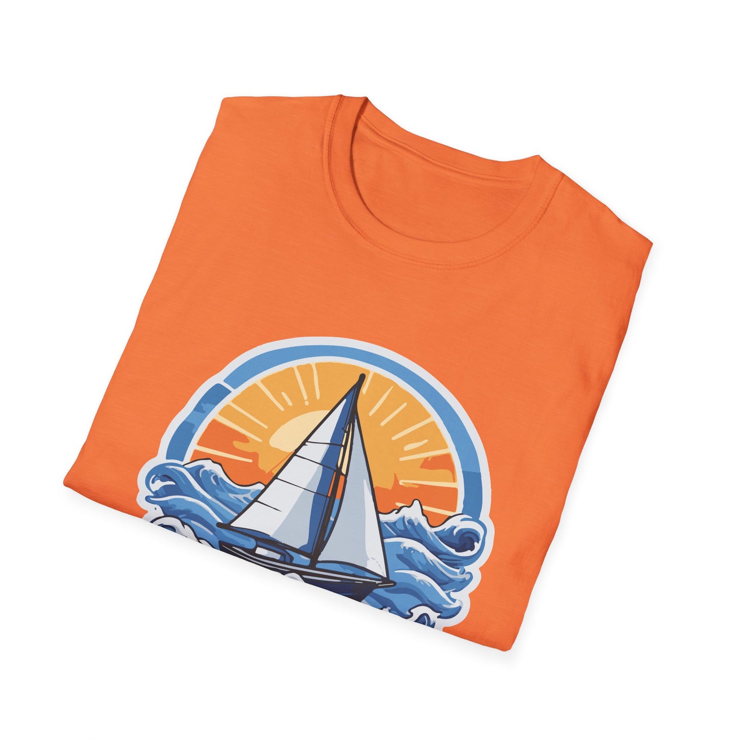 WHIDBEY ISLAND WA Sunny Sailing Unisex Softstyle T-Shirt