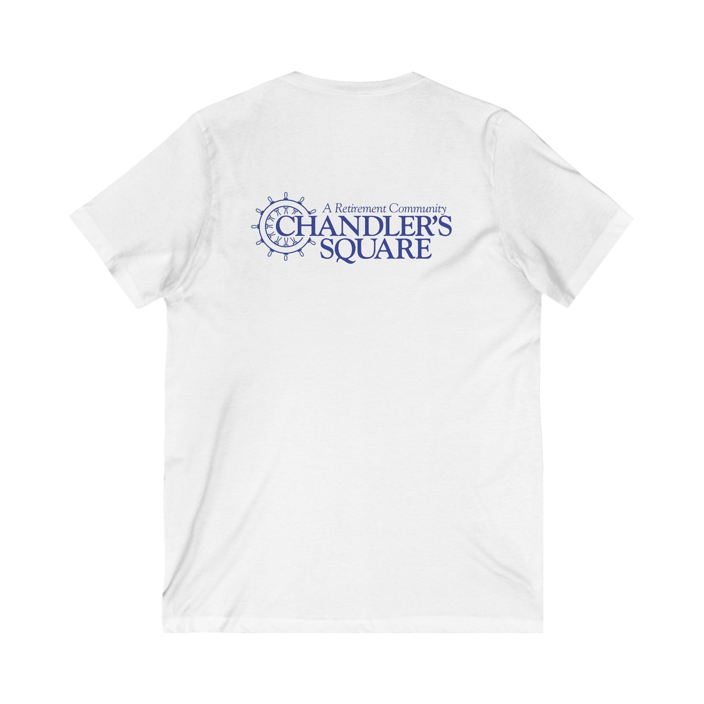 CHANDLER'S SQUARE Unisex Jersey Short Sleeve V-Neck Tee