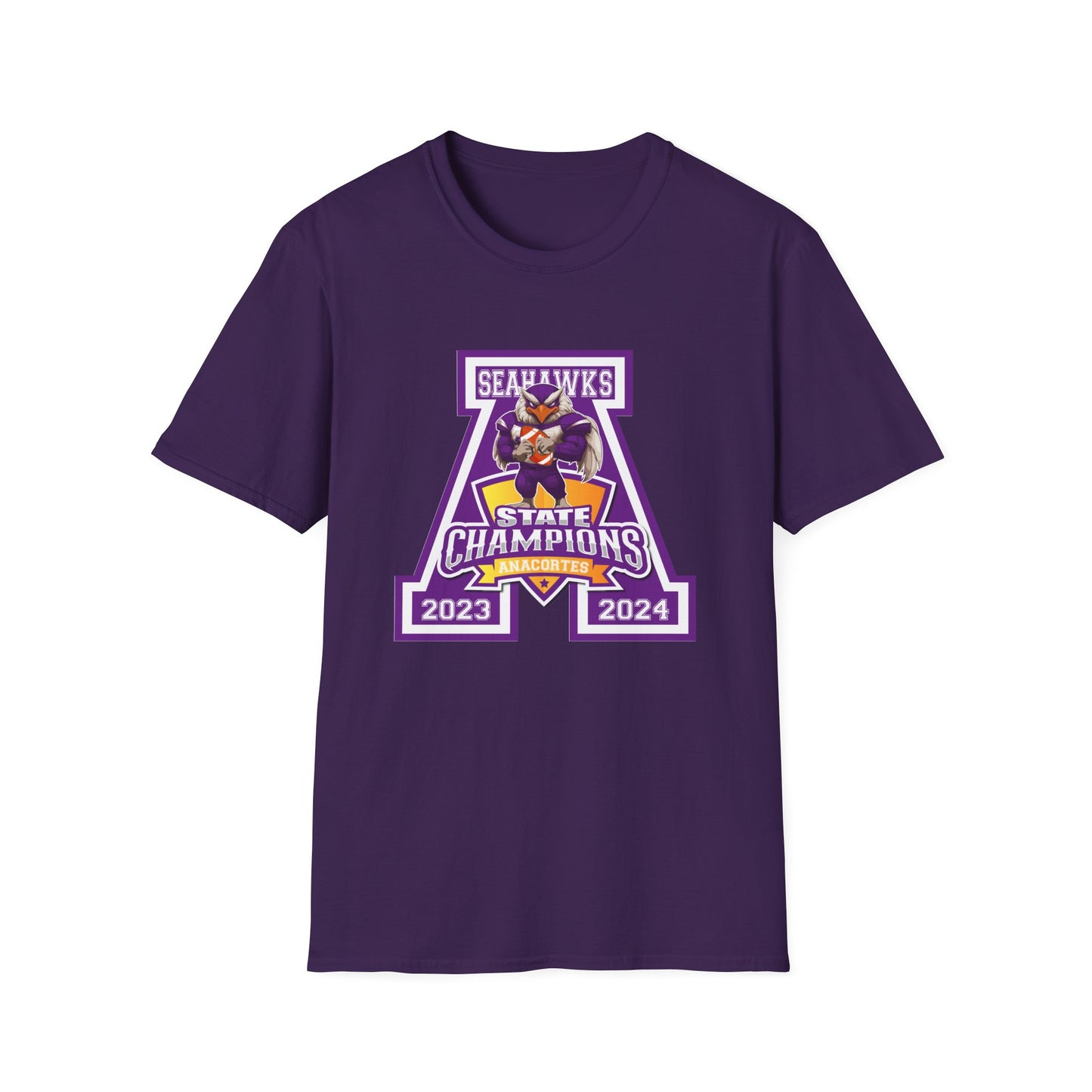 Copy of ANACORTES SEAHAWKS STATE CHAMP Unisex Softstyle T-Shirt
