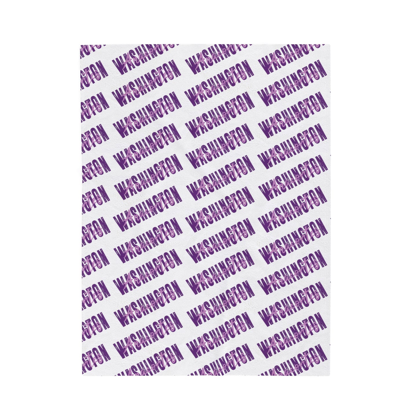 ANACORTES WASHINGTON TEXT Velveteen Plush Blanket