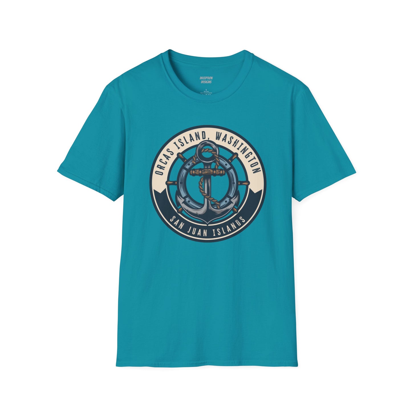 ORCAS ISLAND ANCHOR Unisex Softstyle T-Shirt