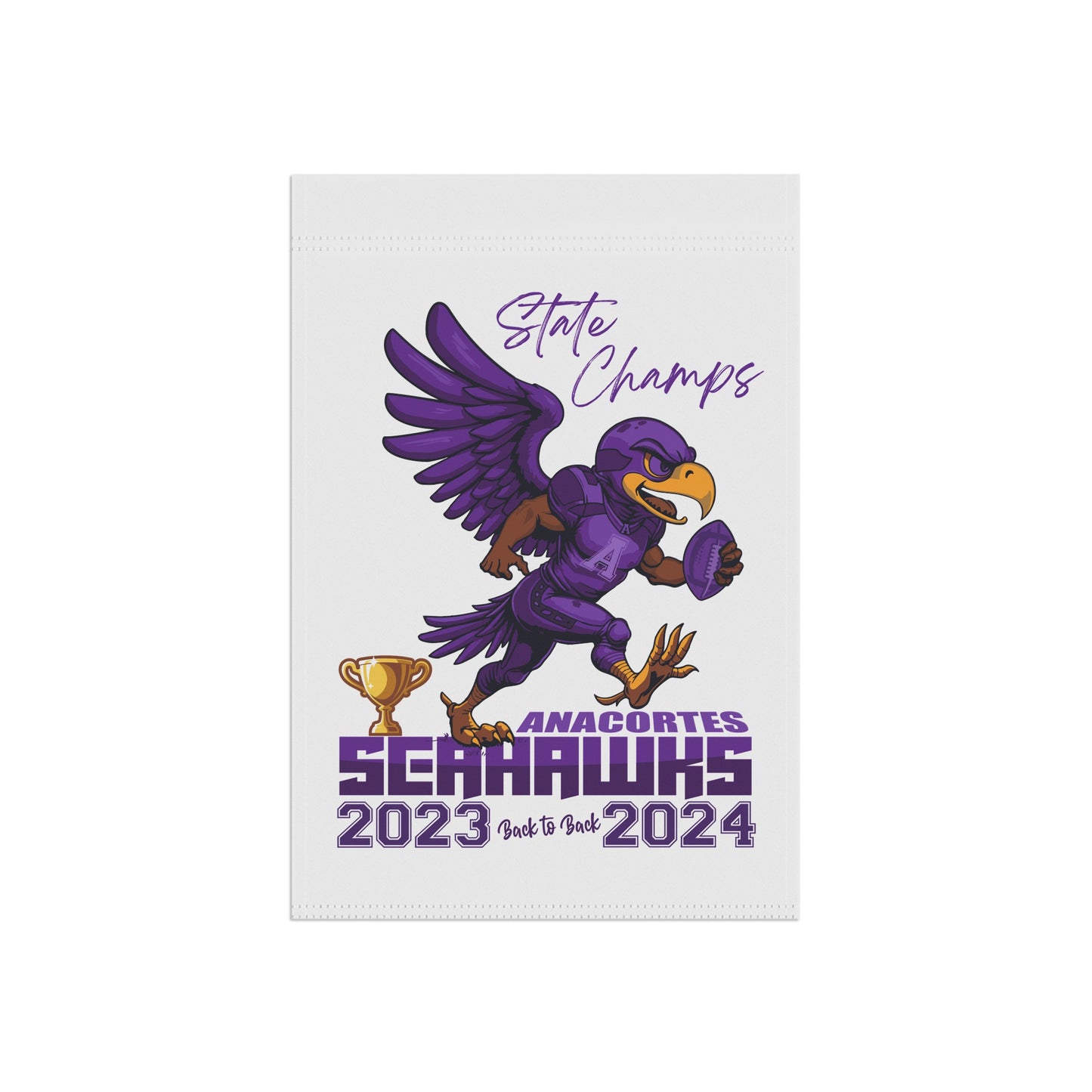 2 ANACORTES SEAHAWKS CHAMPIONSHIP Garden & House FLAG
