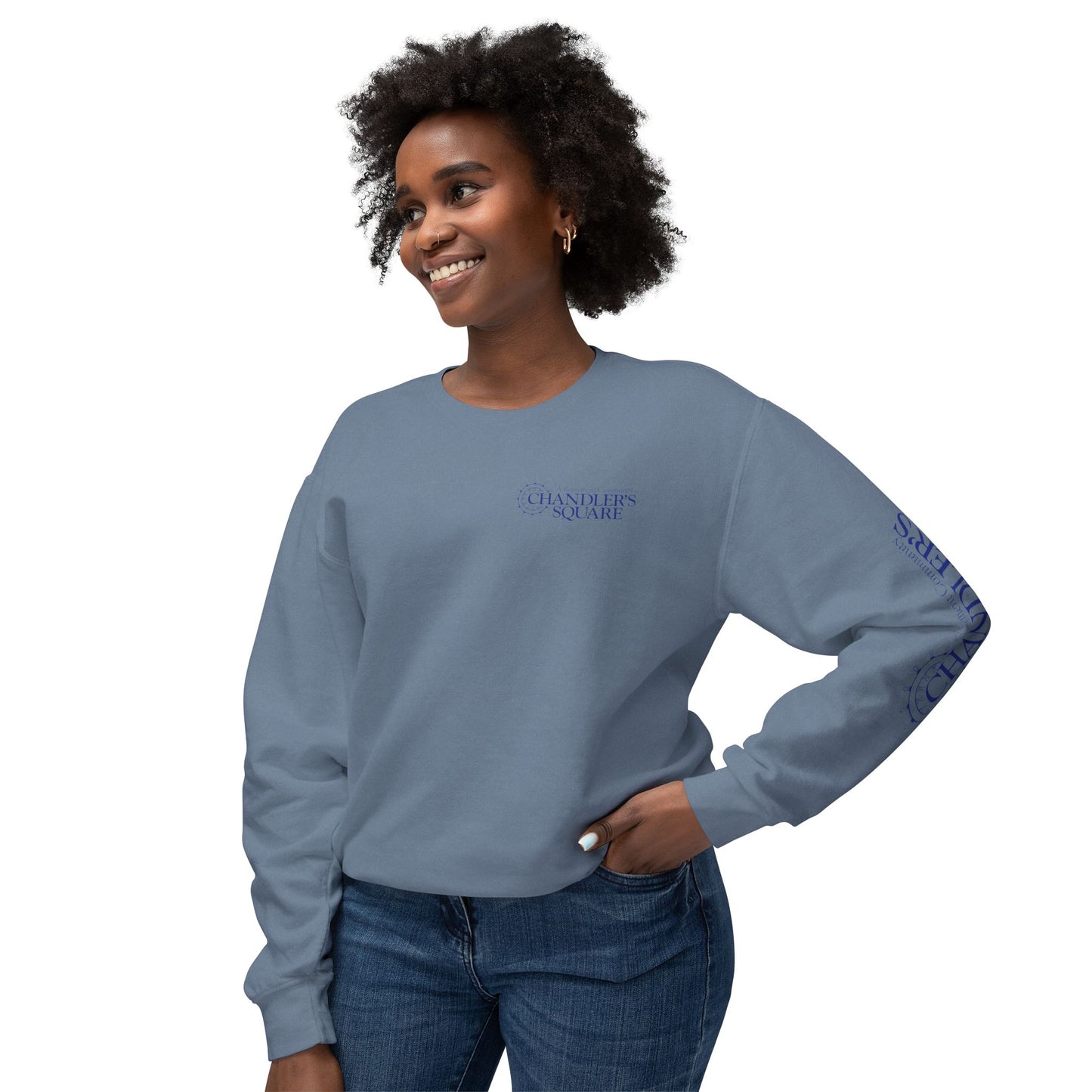 CHANDLER'S SQUARE Unisex Lightweight Crewneck Sweatshirt