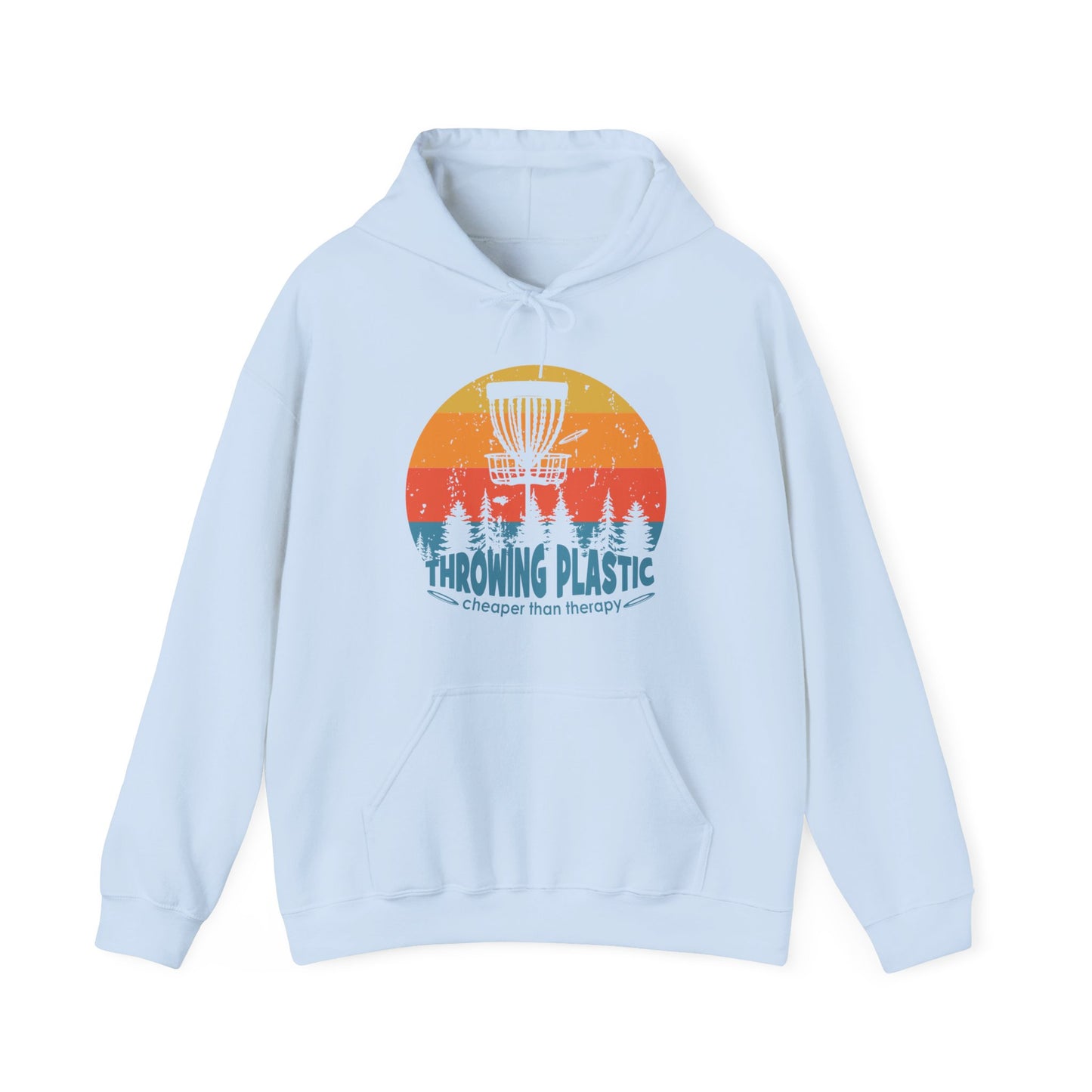 THROWING PLASTIC, CHEAPER THAN THERAPY Unisex Heavy Blend™ Hooded Sweatshirt