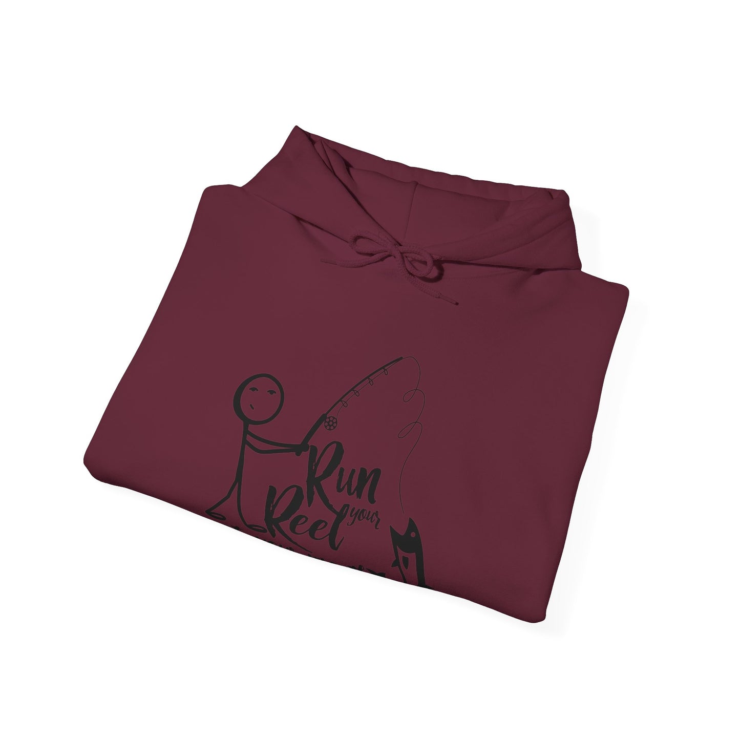 Copy of RUN YOUR REEL - 8 Unisex Heavy Blend™ Hooded Sweatshirt