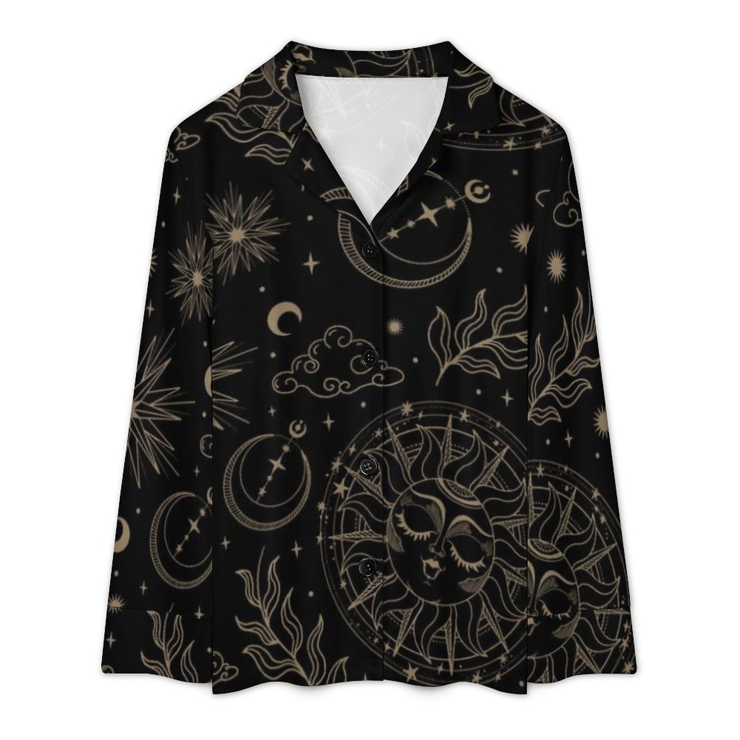 V-Neck Women Night Wear Suit DTZ (All-Over Printing)