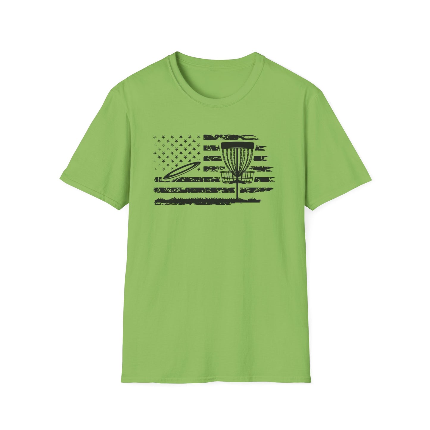 FLAG USA - DISC GOLF Unisex Softstyle T-Shirt