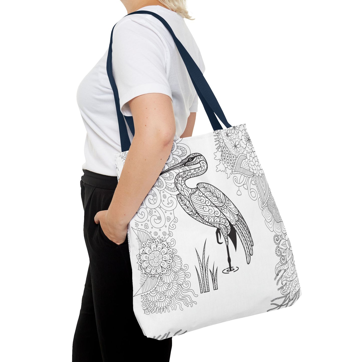 COLOR ME HERON Tote Bag
