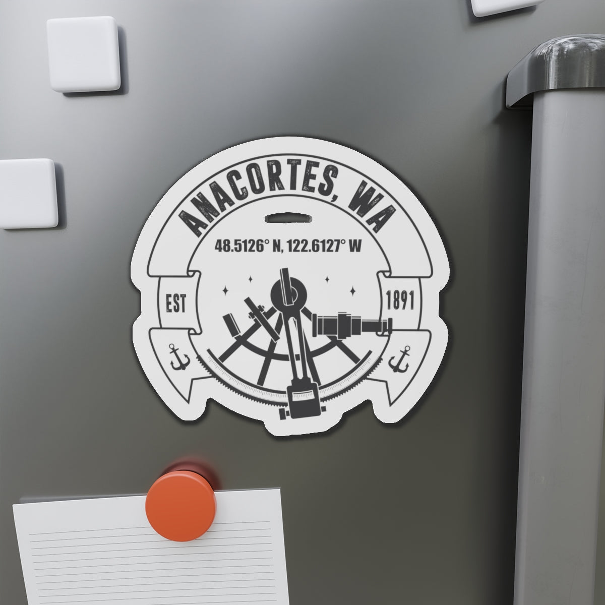 Anacortes Coordinates Magnet