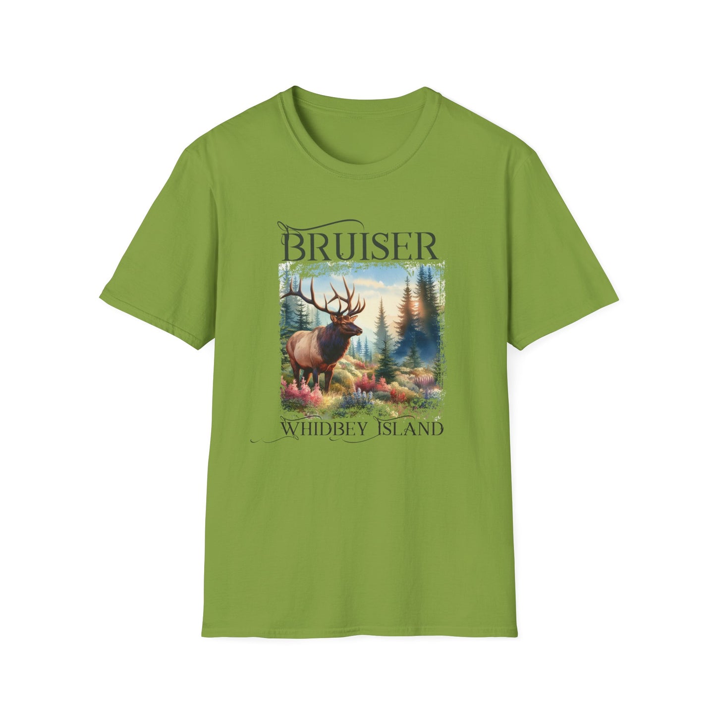 3 Bruiser - Whidbey Island Elk - Unisex Softstyle T-Shirt