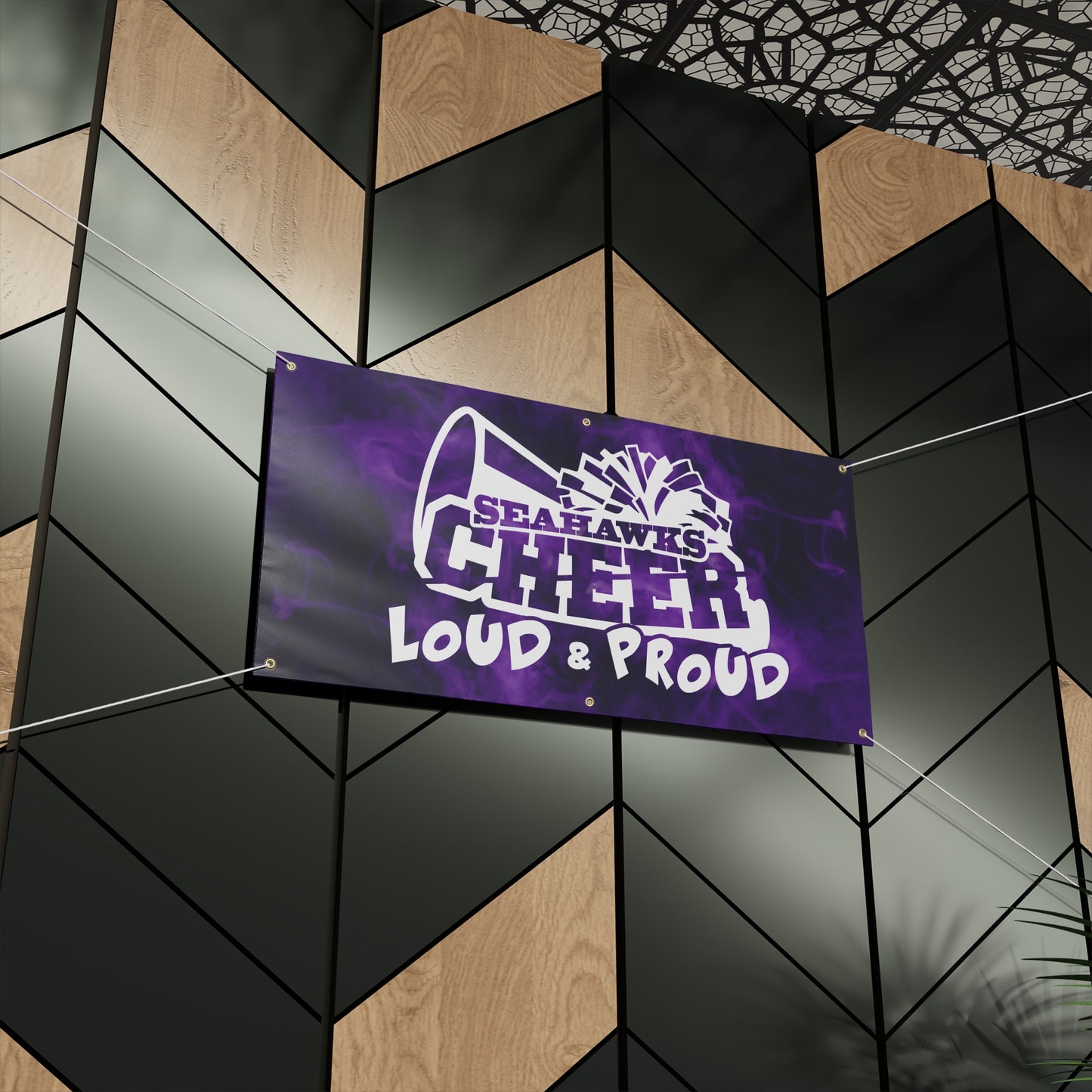 SEAHAWKS CHEER Banner