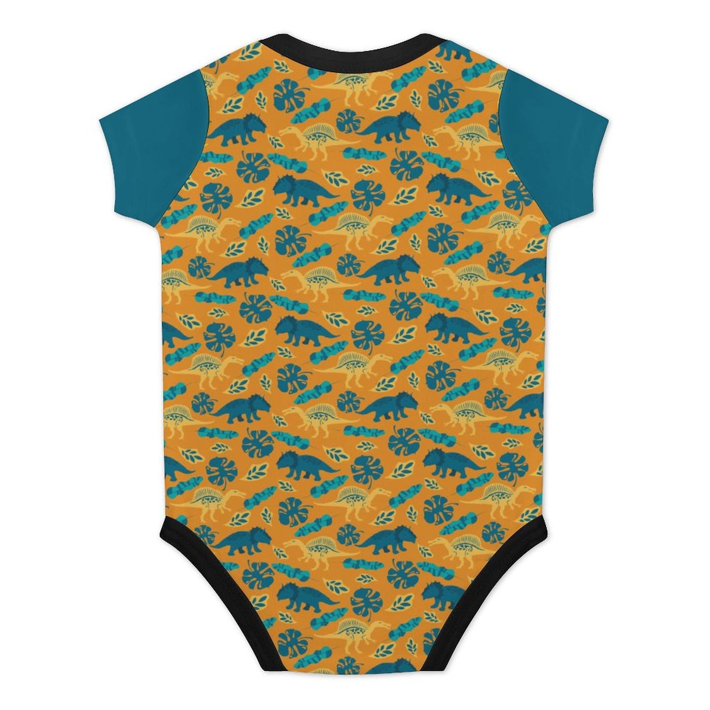 220gsm Faux Cotton Short Sleeve Baby Romper 349P (All-over Printing)
