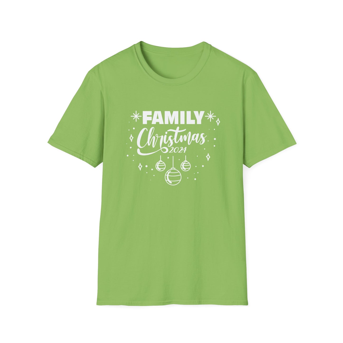 FAMILY CHRISTMAS 2024 Ornaments Unisex Softstyle T-Shirt