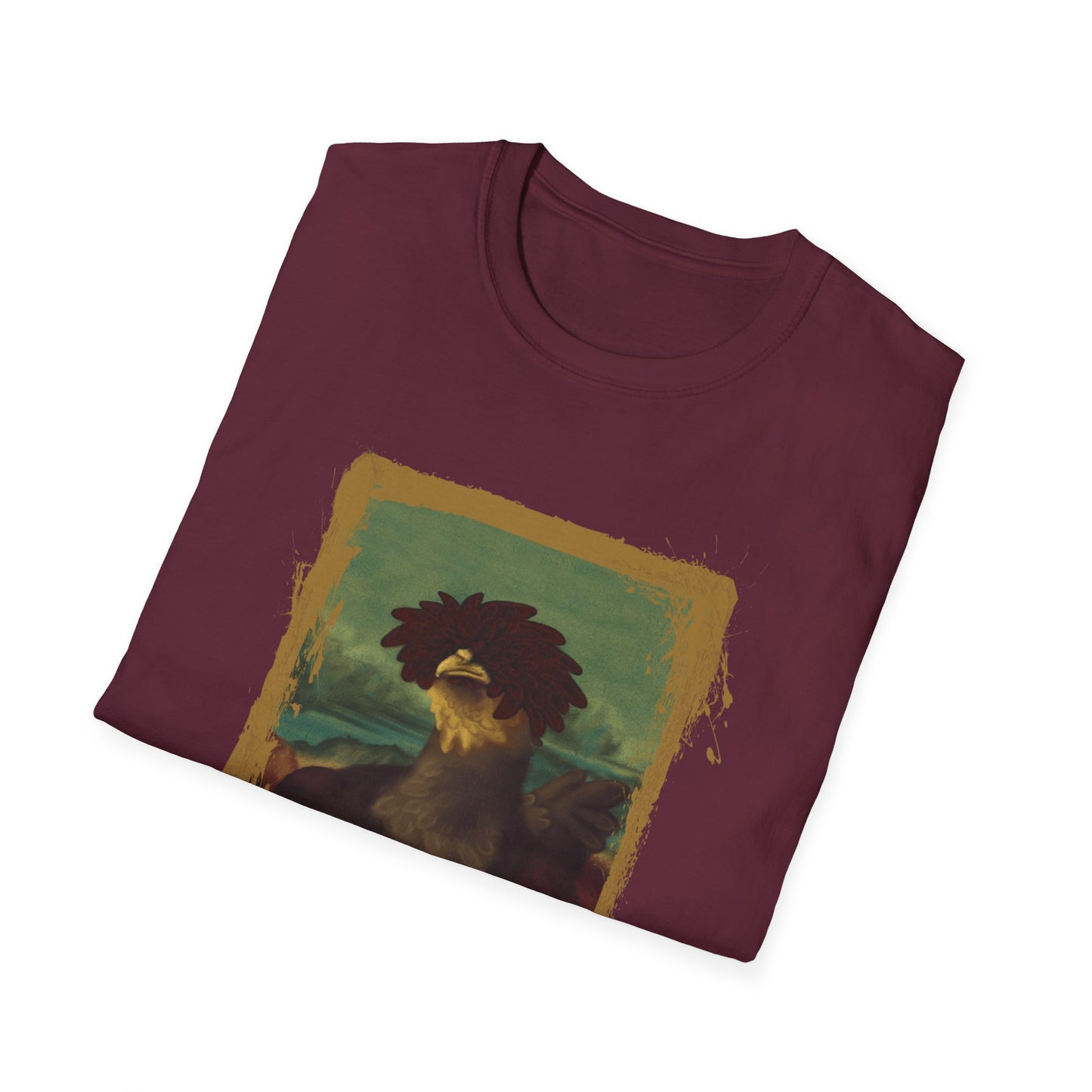 Chicken Lisa by Monues Unisex Softstyle T-Shirt