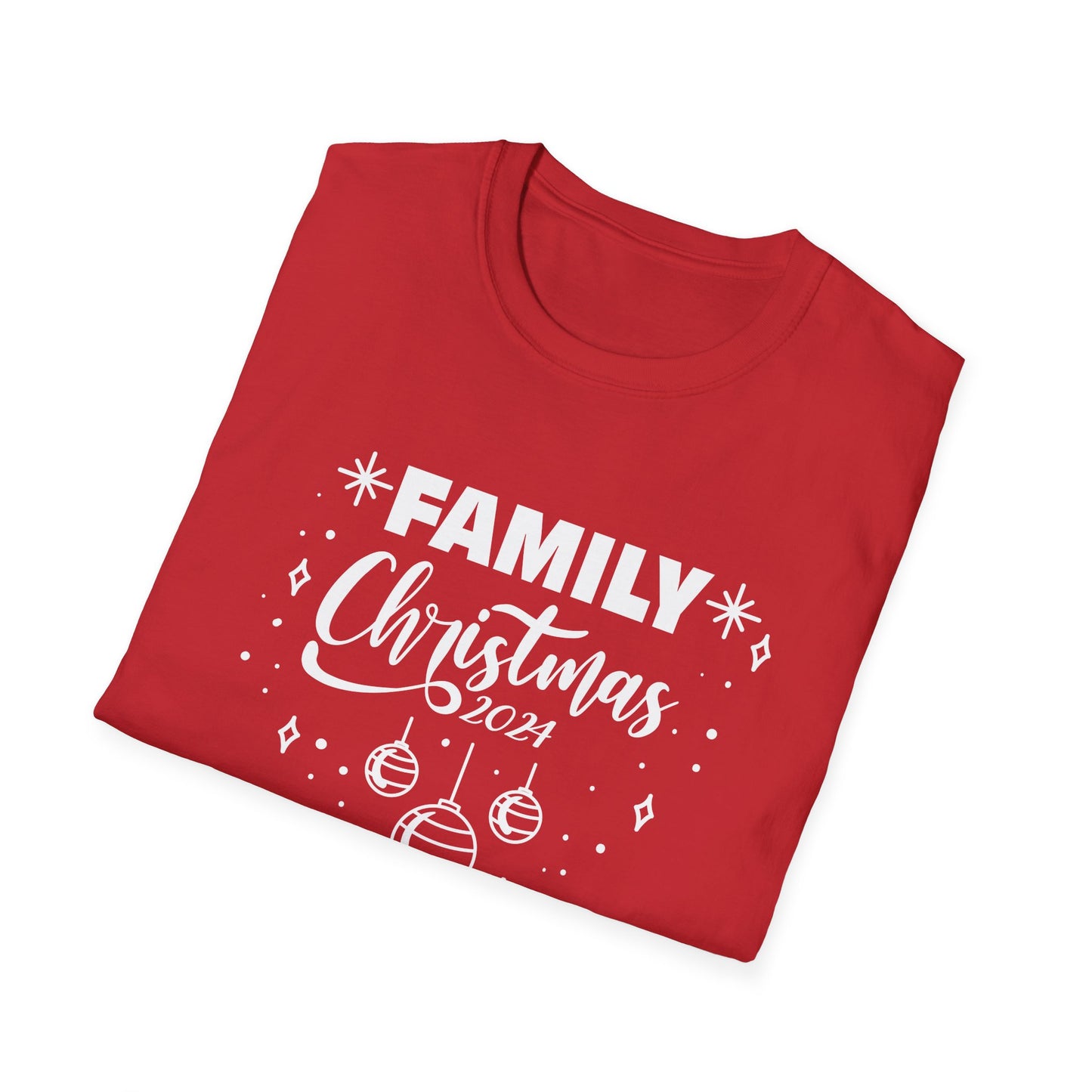FAMILY CHRISTMAS 2024 Ornaments Unisex Softstyle T-Shirt