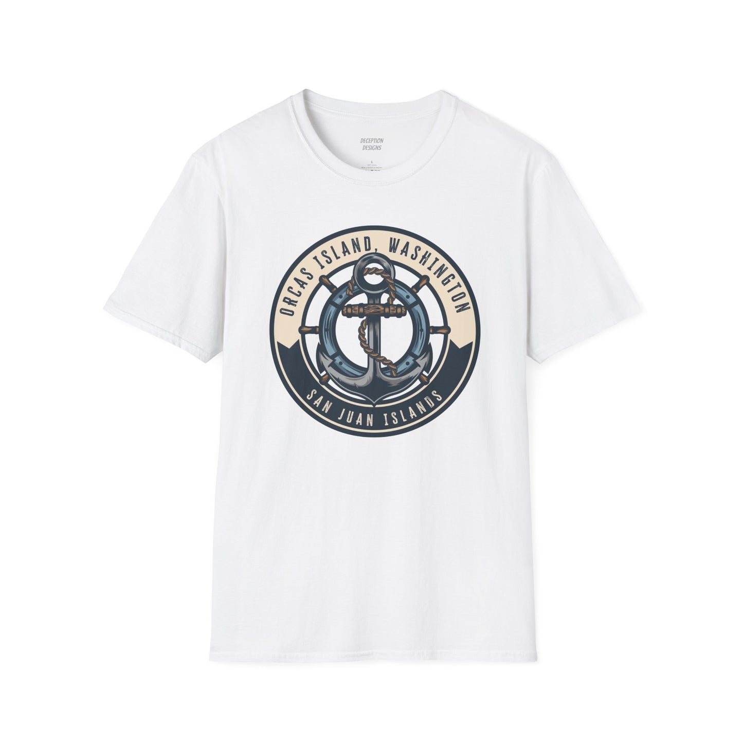 ORCAS ISLAND ANCHOR Unisex Softstyle T-Shirt