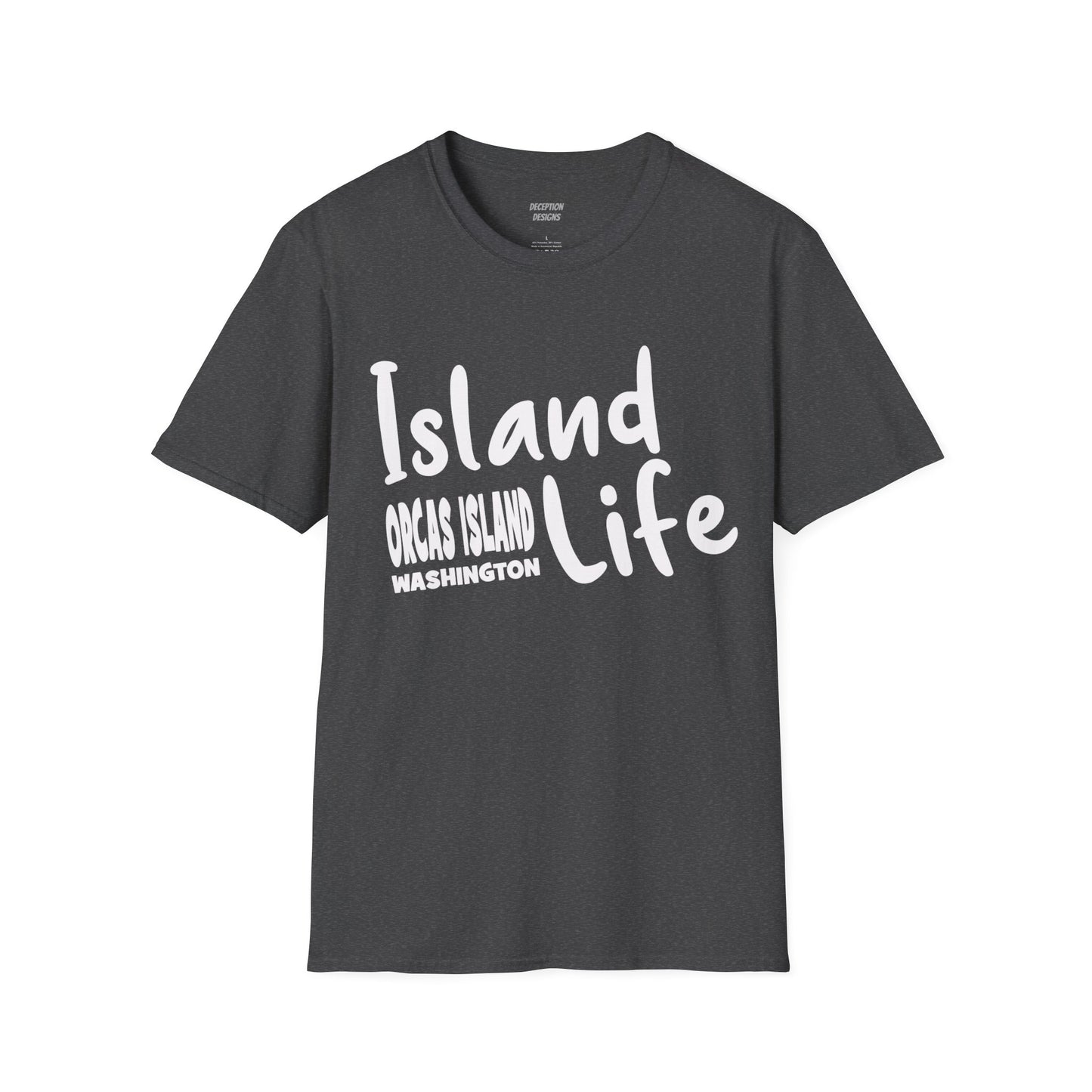 ISLAND LIFE - ORCAS ISLAND - Compass Unisex Softstyle T-Shirt