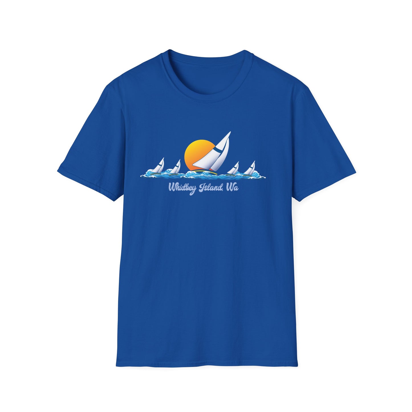 WHIDBEY ISLAND WA Sail Away Unisex Softstyle T-Shirt