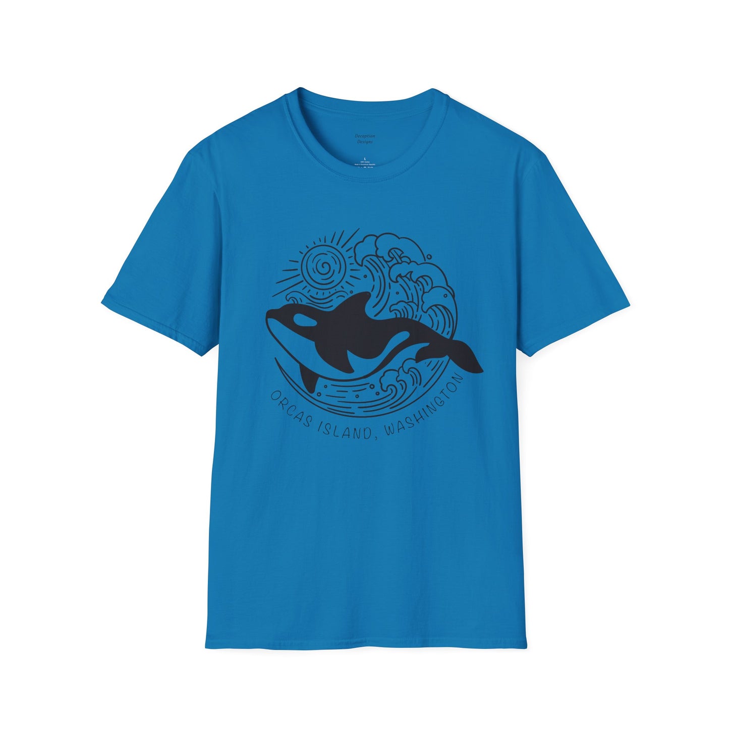 ORCAS ISLAND - Ocean Whale Unisex Softstyle T-Shirt - Bulk