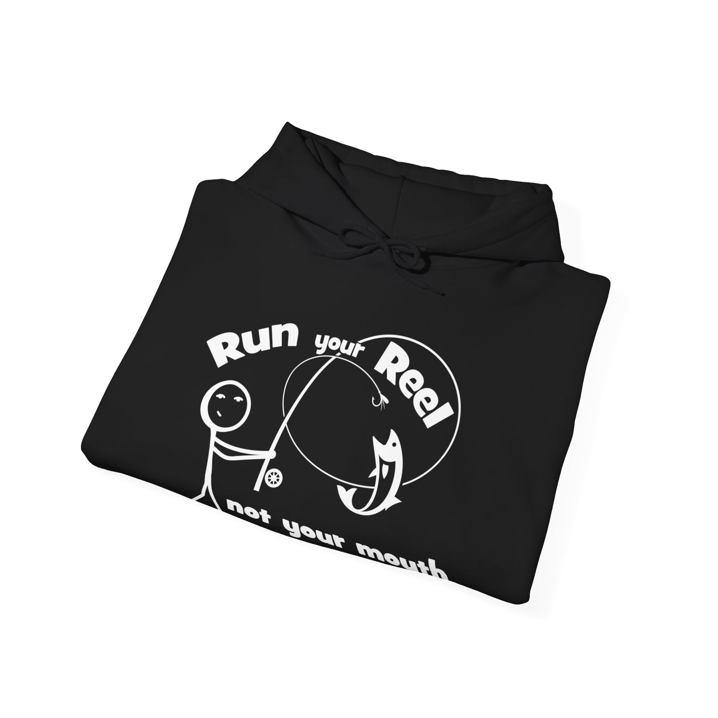 RUN YOUR REEL - 1 Unisex Heavy Blend™ Hooded Sweatshirt