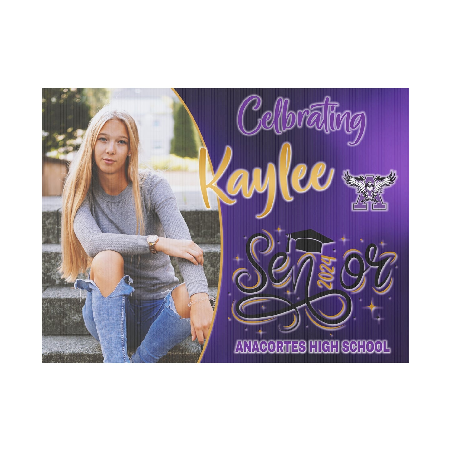 KAYLEE - SENIOR 2024 Plastic Yard Sign