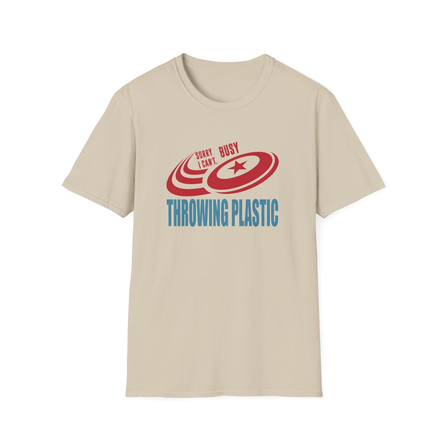 CANT.. THROWING PLASTIC Unisex Softstyle T-Shirt