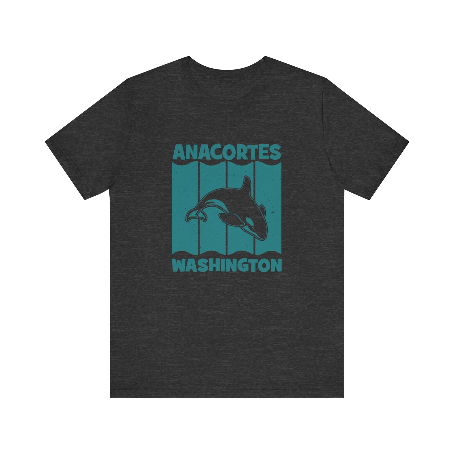TEAL ANACORTES WHALE Unisex Jersey Short Sleeve Tee