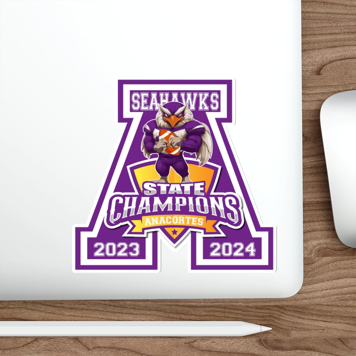 2 ANACORTES SEAHAWKS STATE CHAMP Sticker