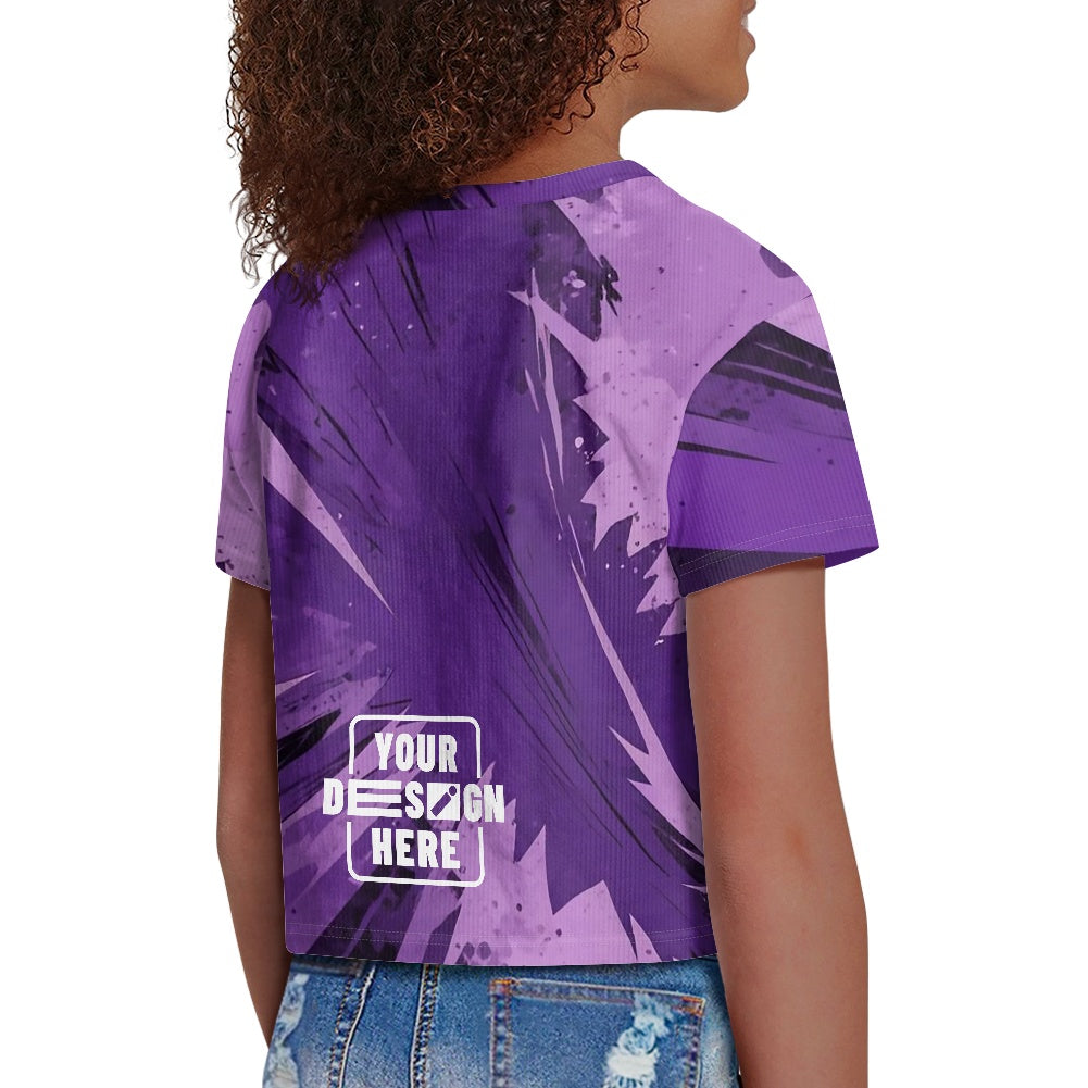 Girls exposed navel T -shirt