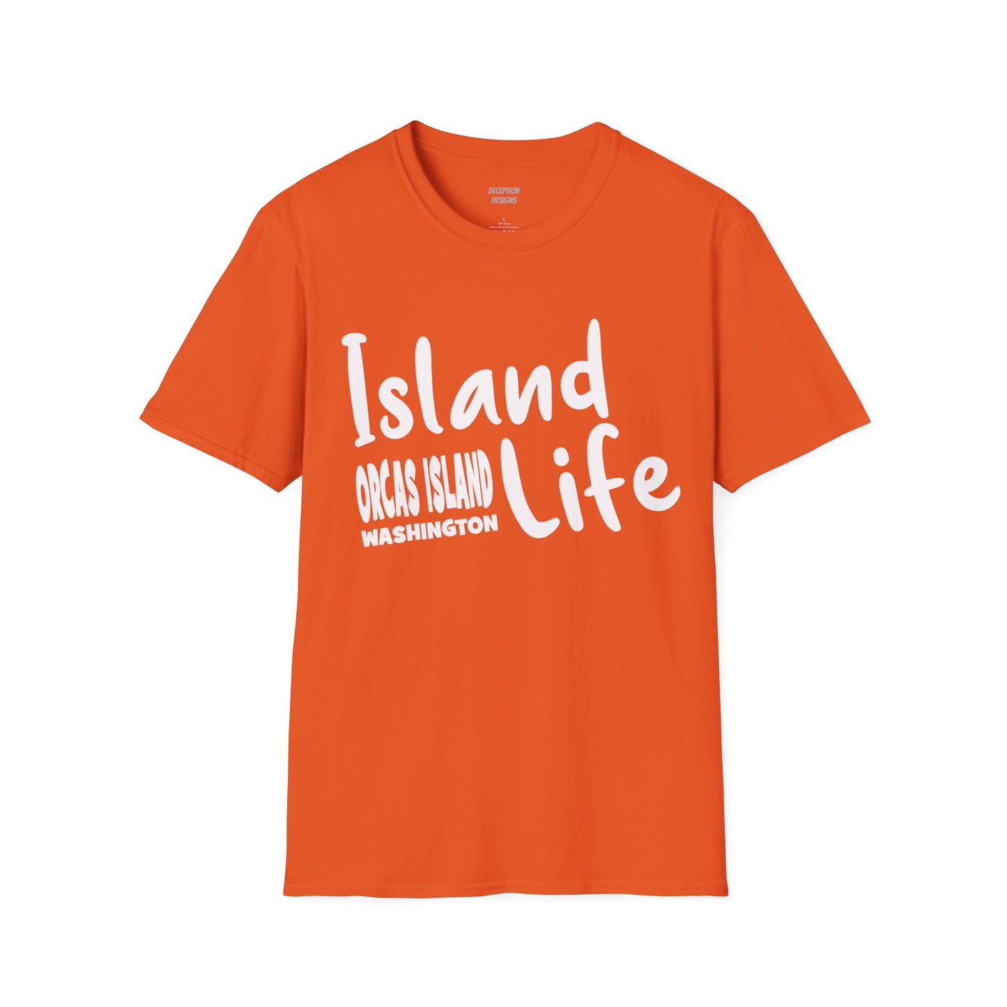 ISLAND LIFE - ORCAS ISLAND - Compass Unisex Softstyle T-Shirt