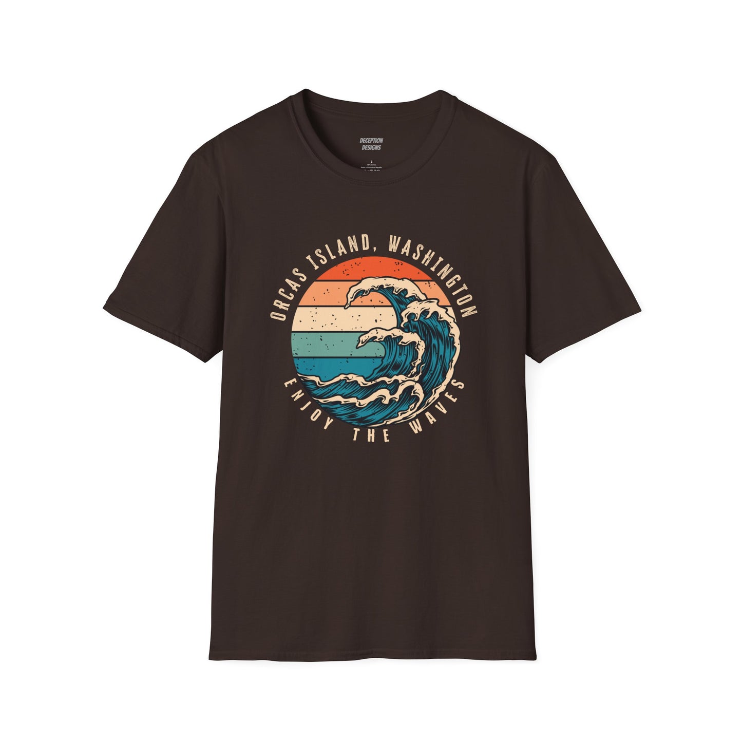 WAVES ORCAS ISLAND - Unisex Softstyle T-Shirt