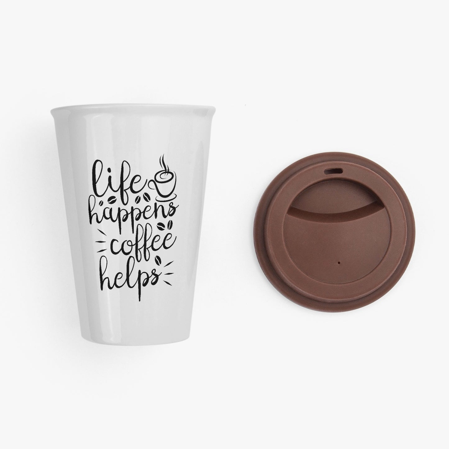 ADD YOUR TEXT! 11oz Classic Ceramic Water Cup