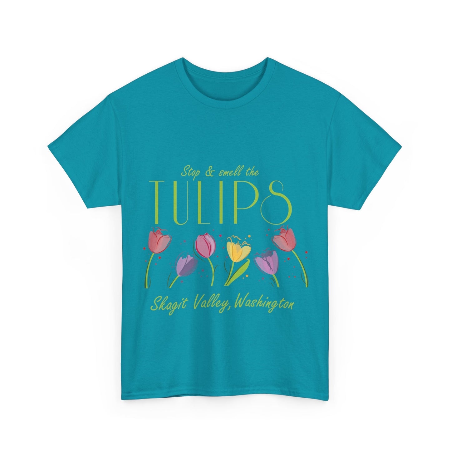 SMELL THE TULIPS - Unisex Heavy Cotton Tee