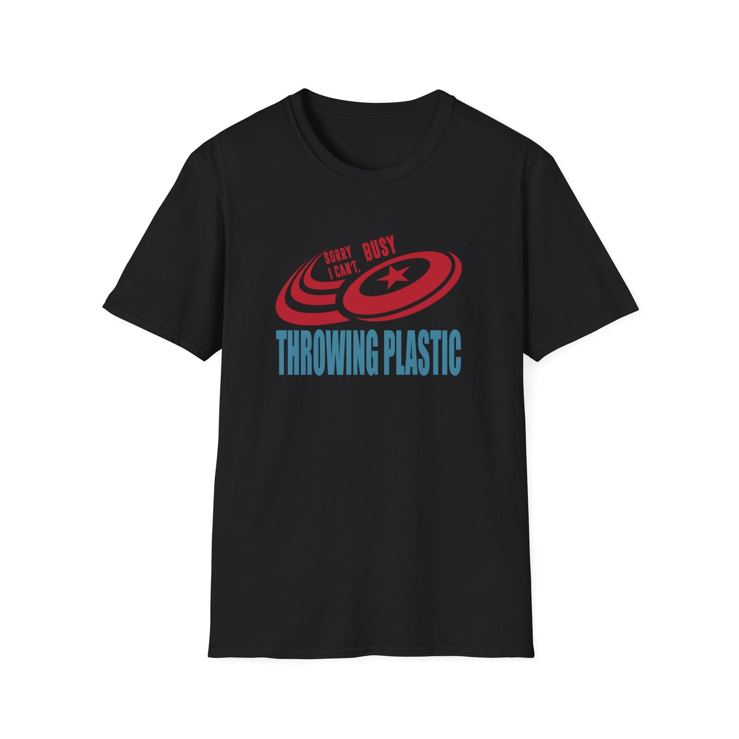 CANT.. THROWING PLASTIC Unisex Softstyle T-Shirt