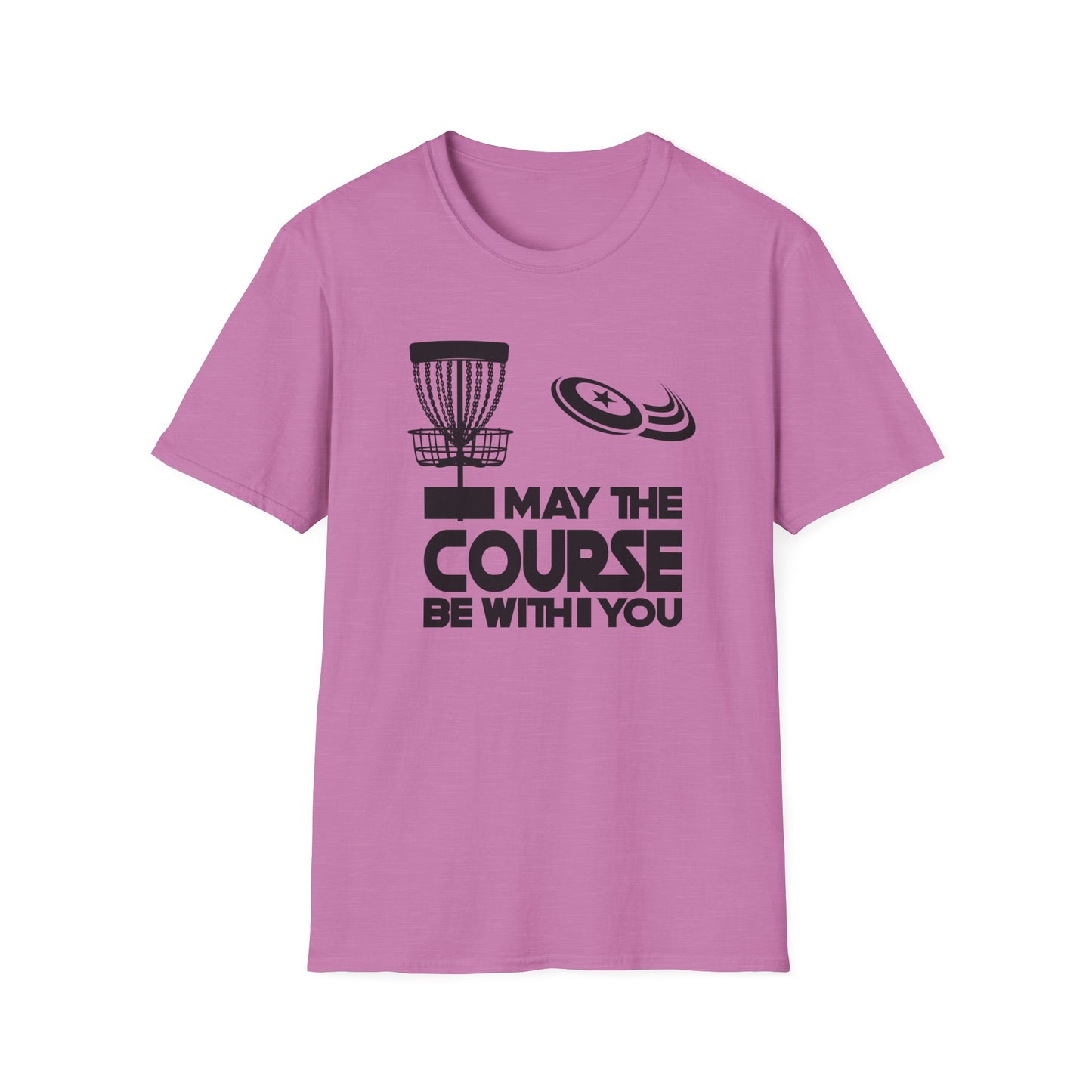 MY THE COURSE BE WITH YOU - DISC GOLF Unisex Softstyle T-Shirt