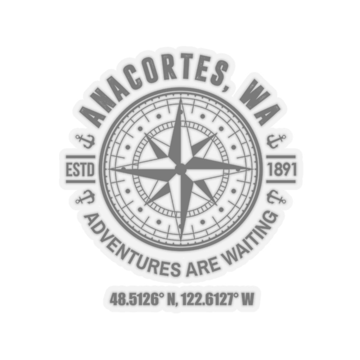 ANACORTES COMPASS Sticker