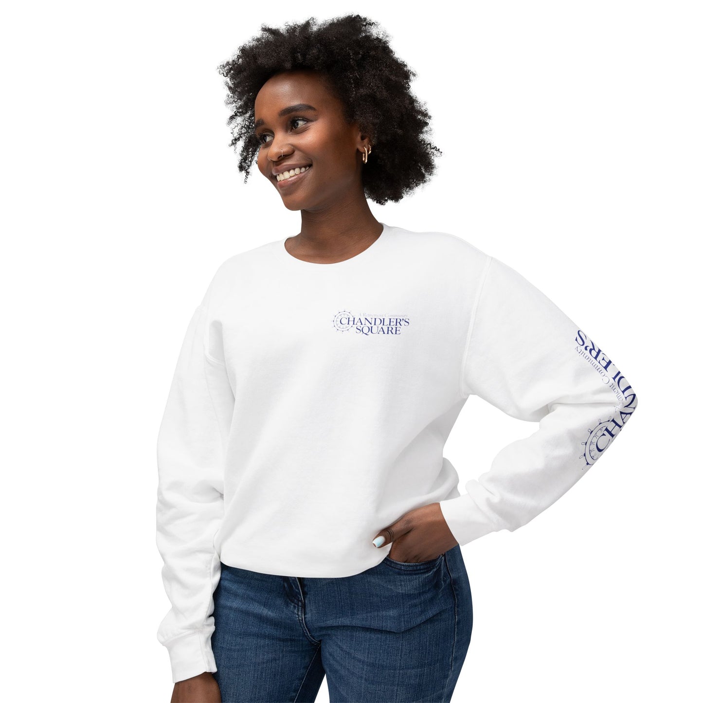 CHANDLER'S SQUARE Unisex Lightweight Crewneck Sweatshirt