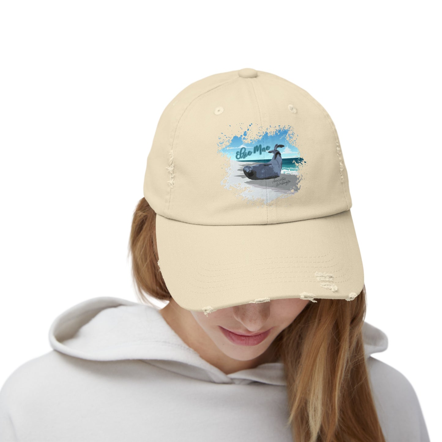 ELSIE Unisex Distressed Cap