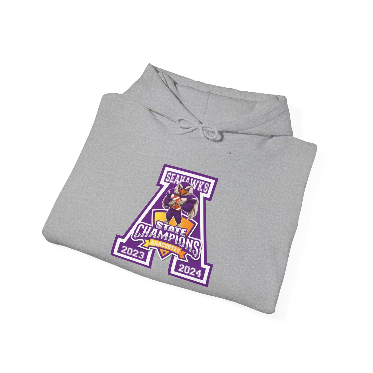 A ANACORTES SEAHAWKS STATE CHAMP Unisex Heavy Blend™ Hooded Sweatshirt