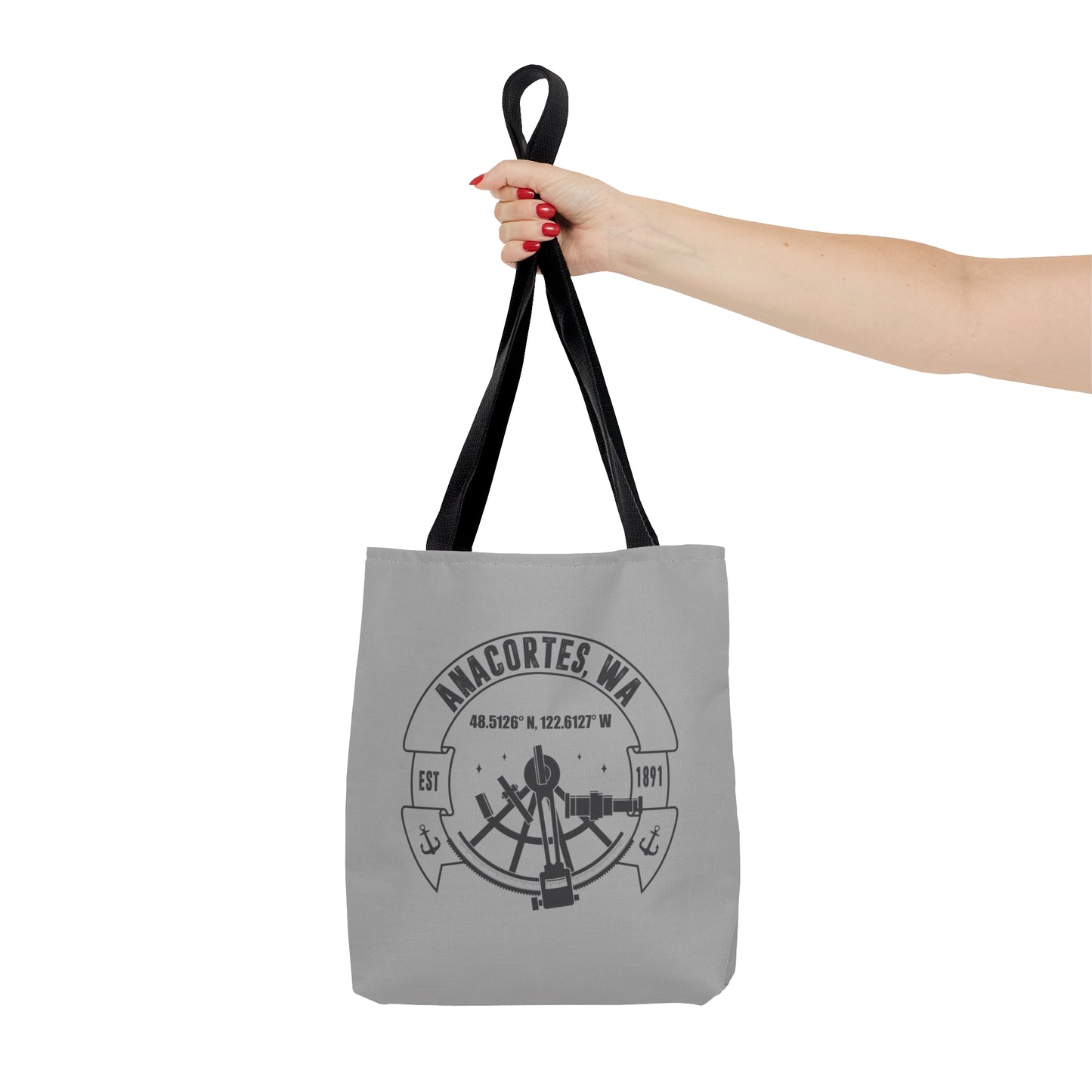 Anacortes Coordinates Tote Bag