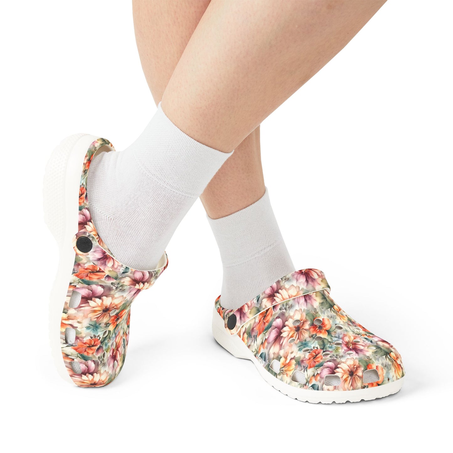Soft Flowers Rubber Shoes